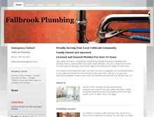 Tablet Screenshot of fallbrookplumbing.us